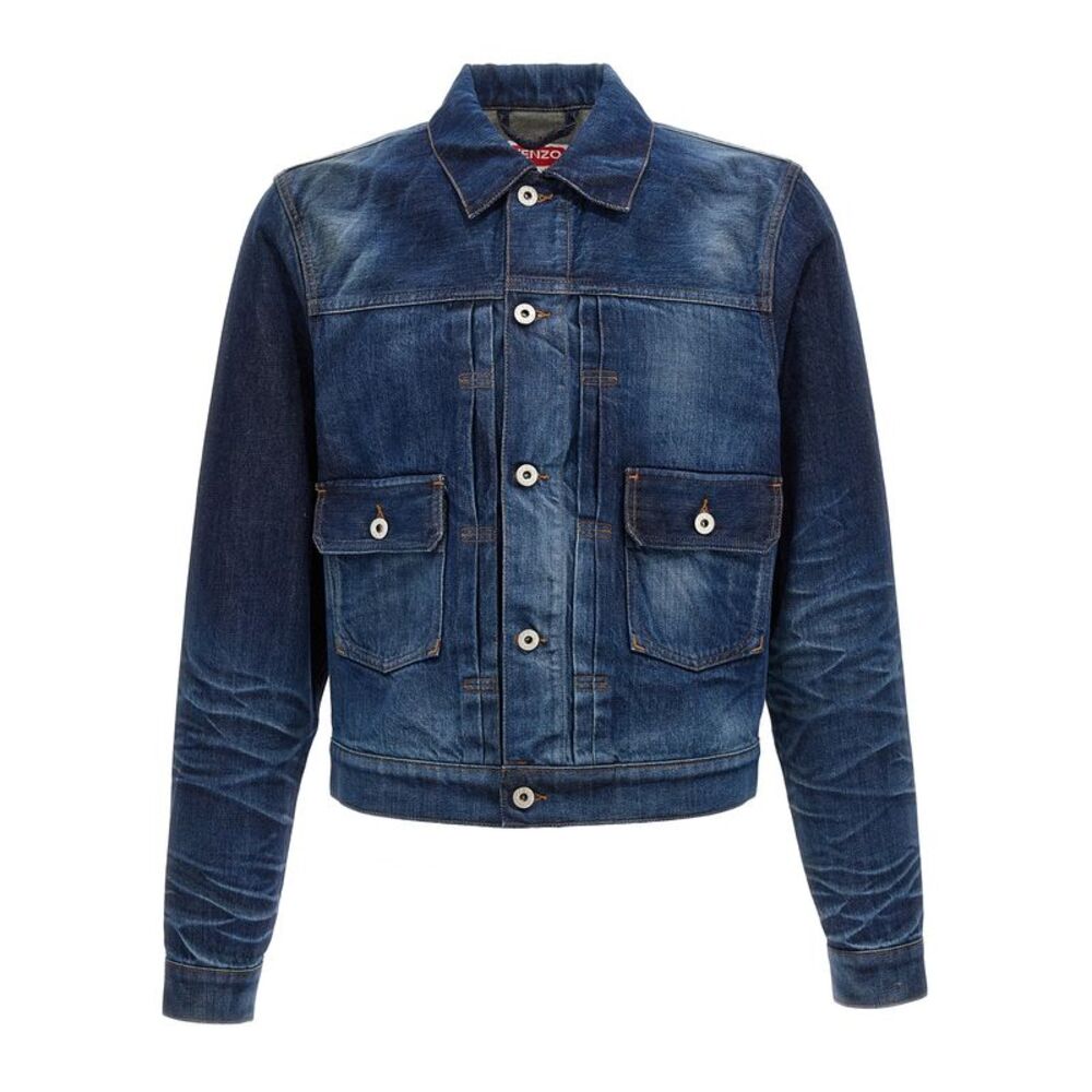 Kenzo Blue Cotton Denim Men's Jacket